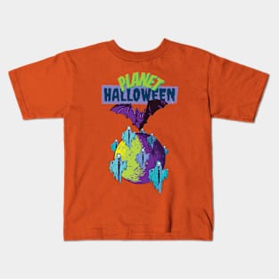 Planet Moon Halloween Kids T-Shirt